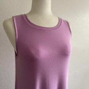 Time and Tru Women's Lilac Sleeveless Knit Swing Dress - Small